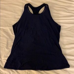 Lulu mesh workout shirt with attached sports bra